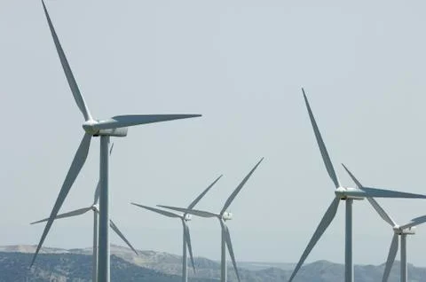 Wind turbines 스톡 사진