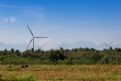 Wind turbines Foto stock