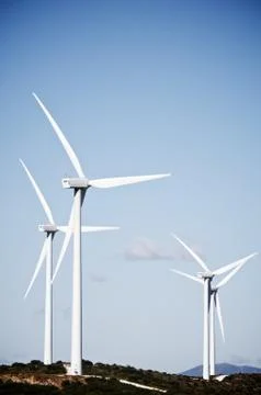 Wind turbines Stock Photos