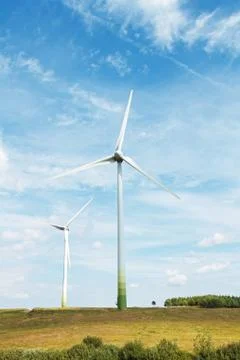 Wind turbines Stock Photos