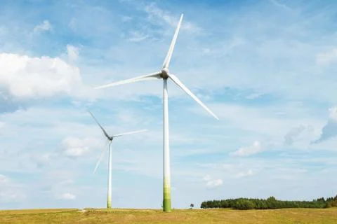 Wind turbines Stock Photos
