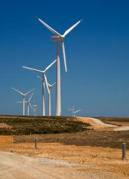 Wind turbines Foto stock