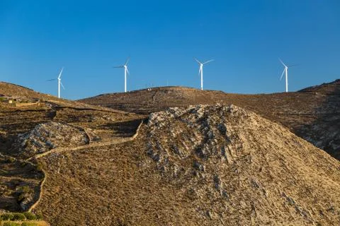 Wind turbines Stock Photos