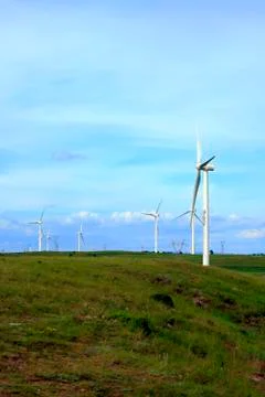 Wind turbines Stock Photos