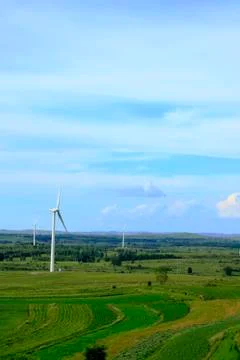 Wind turbines Stock Photos