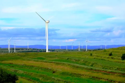 Wind turbines Stock Photos