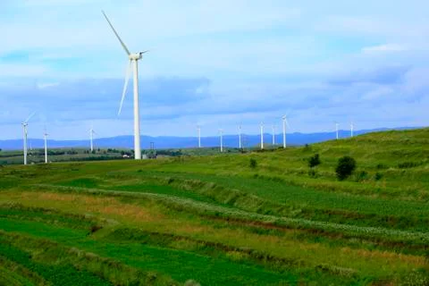 Wind turbines Stock Photos