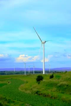 Wind turbines Stock Photos