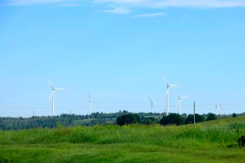 Wind turbines Stock Photos