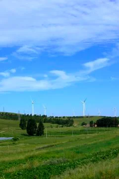 Wind turbines Stock Photos
