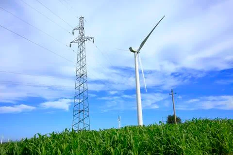 Wind turbines Stock Photos