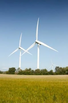 Wind turbines Stock Photos