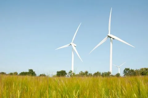 Wind turbines Stock Photos