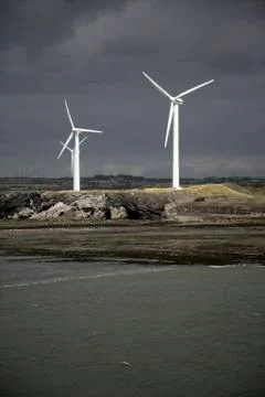 Wind turbines Stock Photos