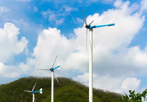 Wind turbines Stock Photos