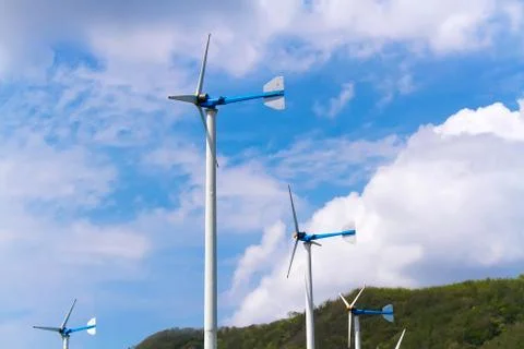 Wind turbines Stock Photos
