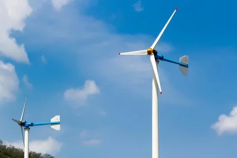Wind turbines Stock Photos