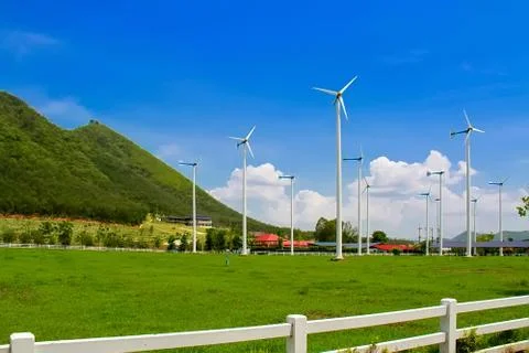 Wind turbines Stock Photos