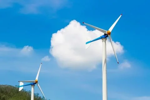 Wind turbines Stock Photos