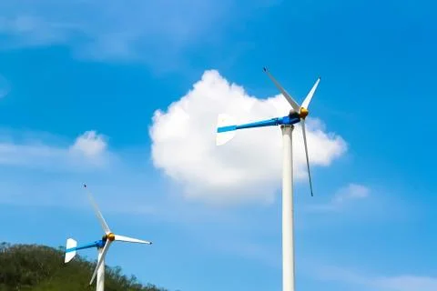 Wind turbines Stock Photos