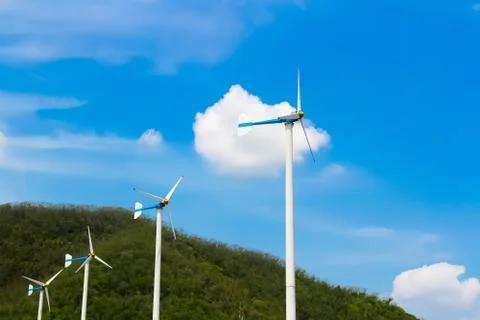 Wind turbines Stock Photos
