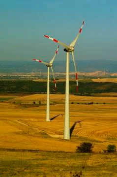 Wind turbines Stock Photos