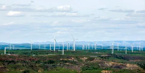 Wind turbines Stock Photos
