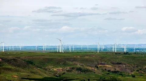Wind turbines Stock Photos