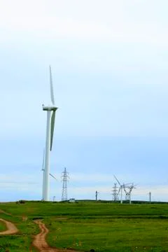 Wind turbines Stock Photos