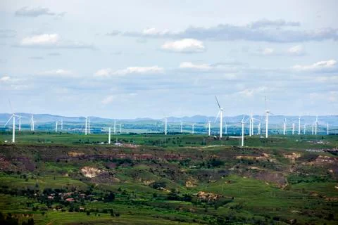 Wind turbines Stock Photos