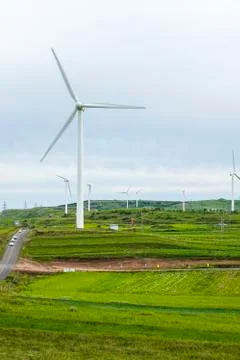 Wind turbines Stock Photos