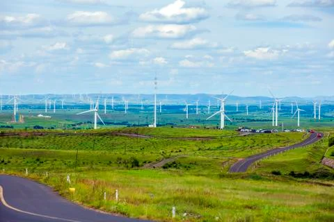 Wind turbines Stock Photos