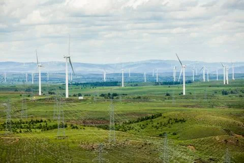 Wind turbines Stock Photos