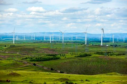 Wind turbines Stock Photos