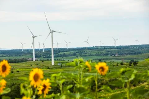 Wind turbines Stock Photos