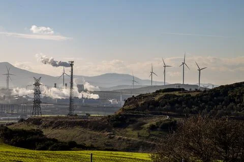 Wind turbines Stock Photos
