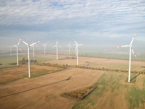 Wind turbines Stock Photos