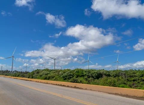 Wind turbines Stockfoto's