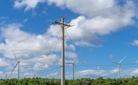 Wind turbines Stockfoto's