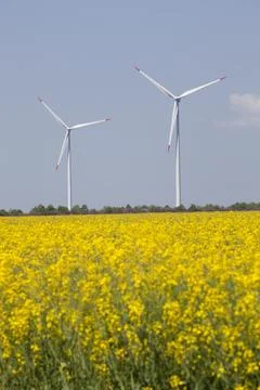 Wind turbines Stock Photos