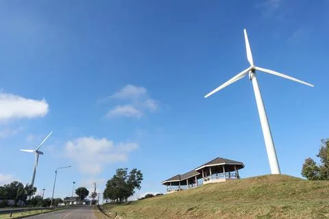 Wind turbines Stock Photos
