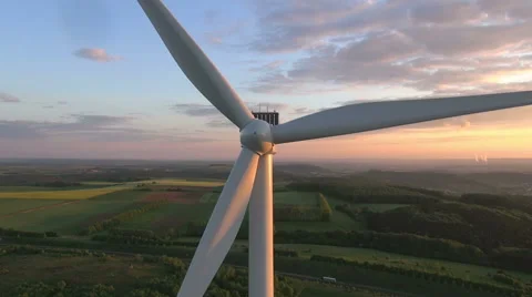 Wind turbines producing energy. Stock-Footage 46053572