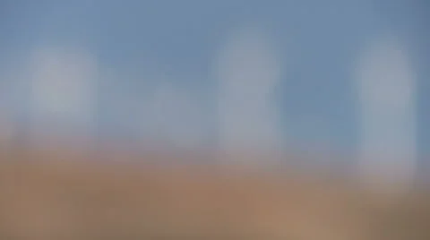 Wind Turbines Rack Focus 2  Stock Footage 1039567