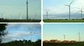 Wind turbines - renewable energy source (composition) HD Footage