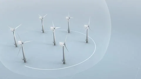 Wind Turbines Represent Alternative Way To Generate Power And Save Planet Stock Footage 312022870