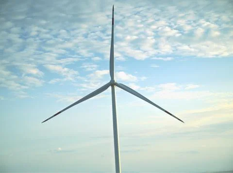 Wind turbines in the sky Foto stock