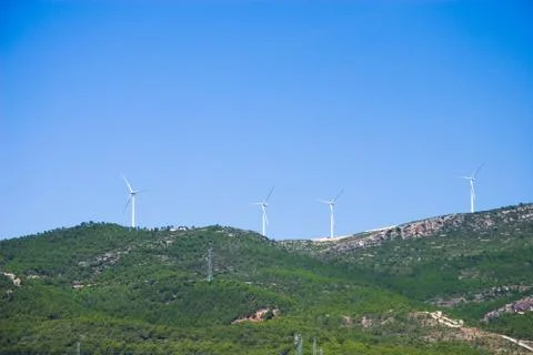 Wind Turbines in Spain Stock Photos