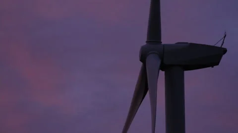 Wind Turbines at Sunset 스톡 동영상 43547304