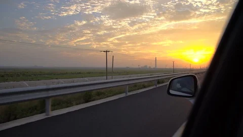 Wind Turbines at sunset Stock Footage 78149021