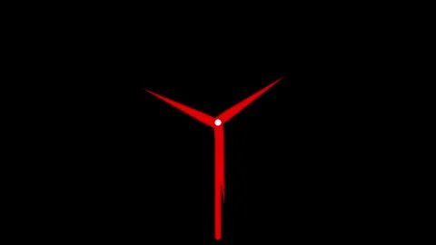 Wind turbines at sunset. Windmills rotation loop side view isolated with an.. Stock Footage 310074831
